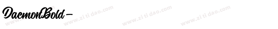 DaemonBold字体转换