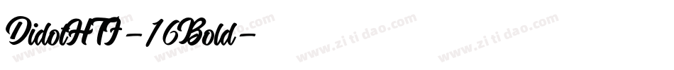 DidotHTF-16Bold字体转换