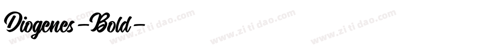 Diogenes-Bold字体转换