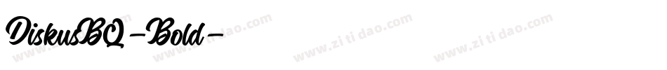 DiskusBQ-Bold字体转换