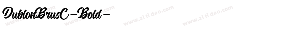 DublonBrusC-Bold字体转换