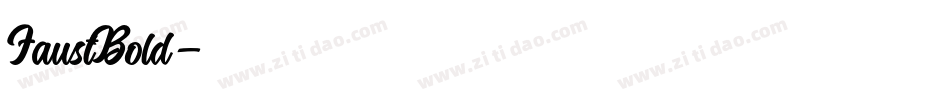 FaustBold字体转换