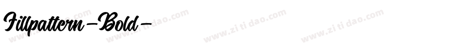 Fillpattern-Bold字体转换