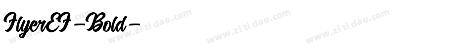 FlyerEF-Bold字体转换
