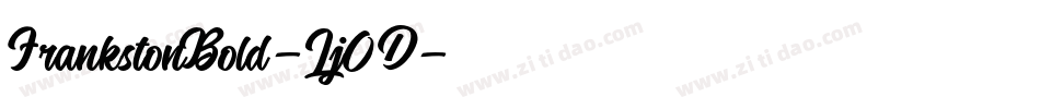 FrankstonBold-Lj0D字体转换