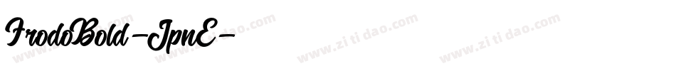 FrodoBold-JpnE字体转换
