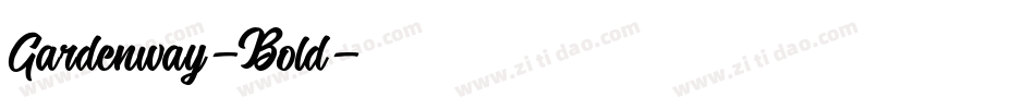 Gardenway-Bold字体转换