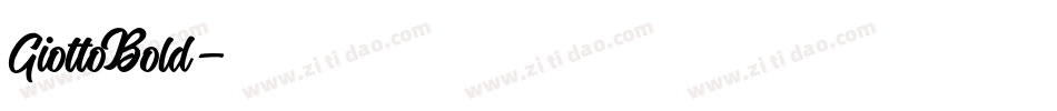 GiottoBold字体转换
