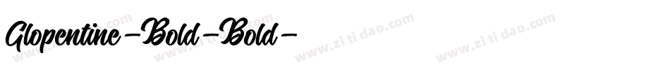 Glopentine-Bold-Bold字体转换