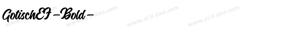 GotischEF-Bold字体转换