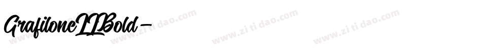 GrafiloneLLBold字体转换