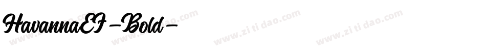 HavannaEF-Bold字体转换