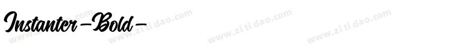 Instanter-Bold字体转换