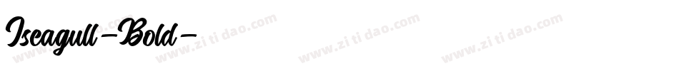 Iseagull-Bold字体转换