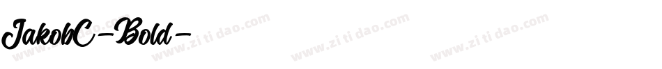 JakobC-Bold字体转换