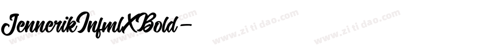JennerikInfmlXBold字体转换