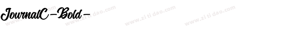 JournalC-Bold字体转换