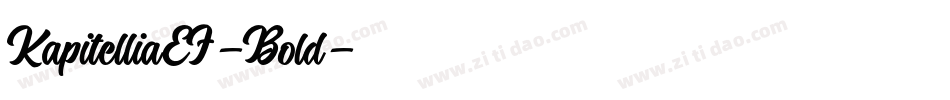 KapitelliaEF-Bold字体转换