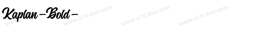 Kaplan-Bold字体转换