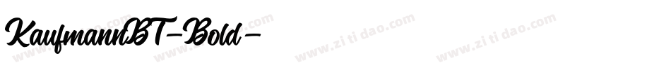 KaufmannBT-Bold字体转换