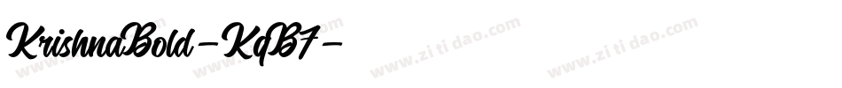 KrishnaBold-KqB7字体转换