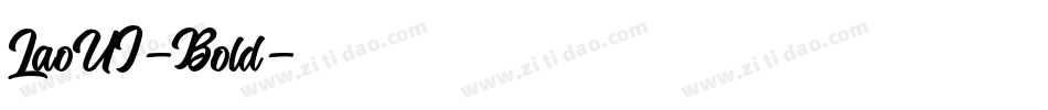 LaoUI-Bold字体转换
