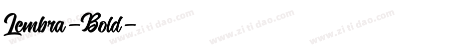 Lembra-Bold字体转换