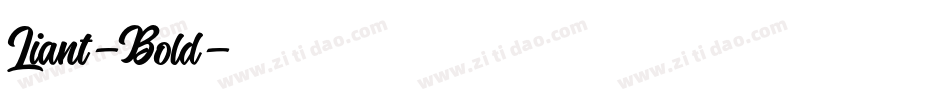 Liant-Bold字体转换