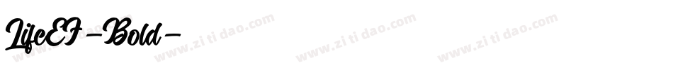 LifeEF-Bold字体转换