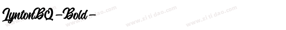 LyntonBQ-Bold字体转换