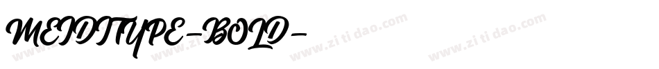 MEIDITYPE-BOLD字体转换