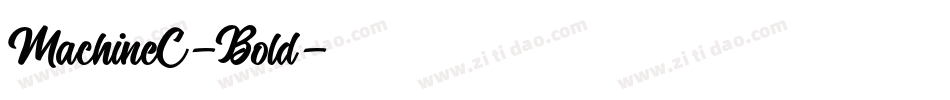 MachineC-Bold字体转换
