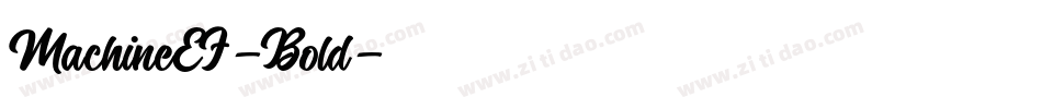 MachineEF-Bold字体转换