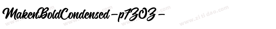MakenBoldCondensed-p7ZOZ字体转换