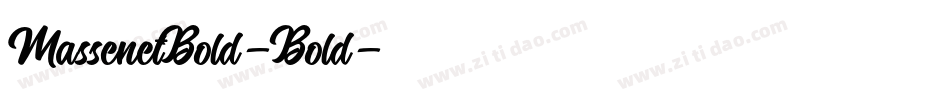 MassenetBold-Bold字体转换