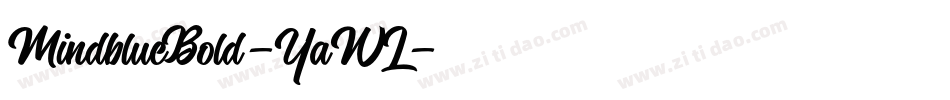 MindblueBold-YaWL字体转换