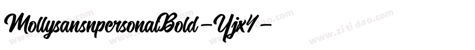 MollysansnpersonalBold-Yjx4字体转换