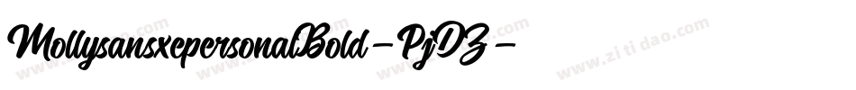 MollysansxepersonalBold-PjDZ字体转换
