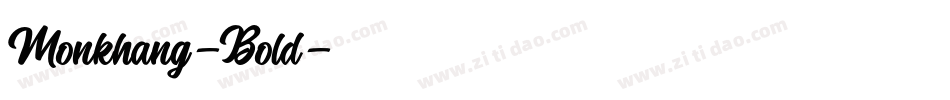 Monkhang-Bold字体转换