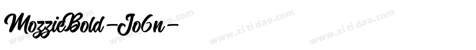MozzieBold-Jo6n字体转换