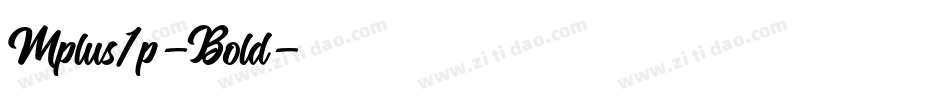 Mplus1p-Bold字体转换