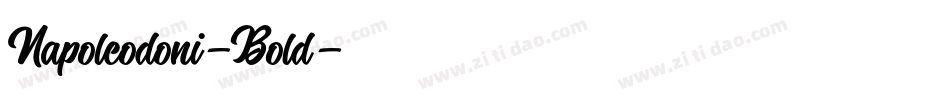 Napoleodoni-Bold字体转换