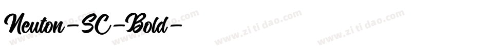 Neuton-SC-Bold字体转换