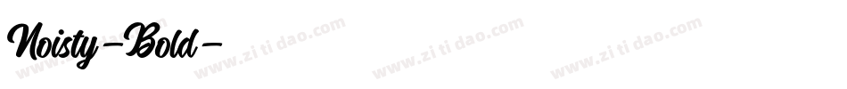 Noisty-Bold字体转换