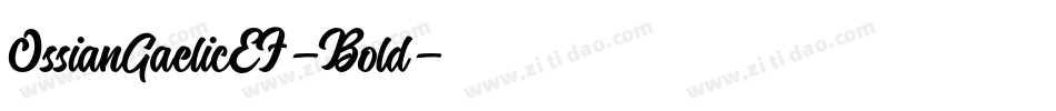 OssianGaelicEF-Bold字体转换