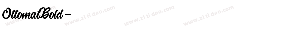 OttomatBold字体转换