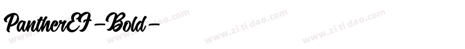PantherEF-Bold字体转换