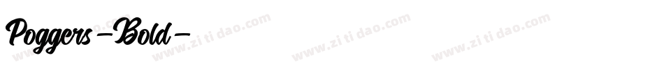 Poggers-Bold字体转换