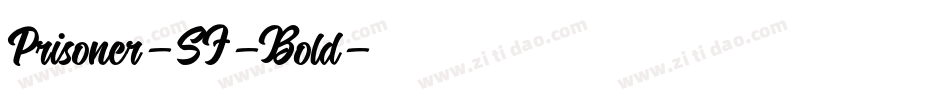 Prisoner-SF-Bold字体转换