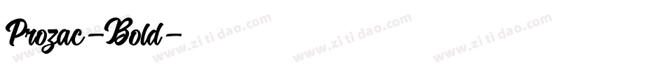 Prozac-Bold字体转换